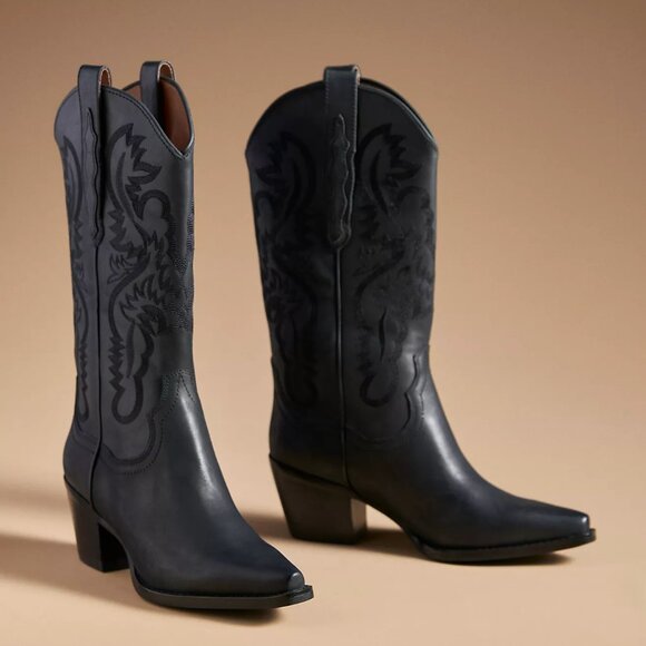 Jeffrey Campbell Shoes - Jeffrey Campbell Dagget Western Boots Leather Washed Black EU 41 / US 10